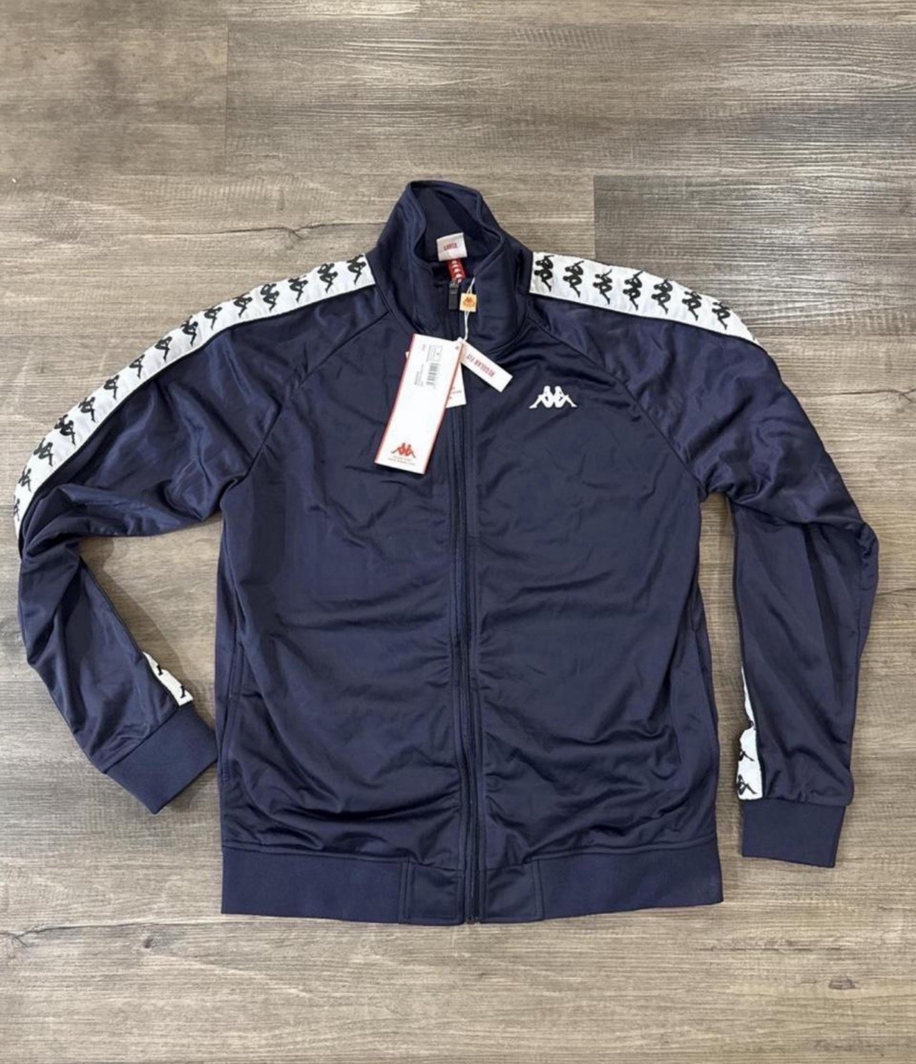 New size XS Kappa 222 Banda Anniston navy blue track jacket New size XS Kappa 222 Banda Anniston navy blue track jacket