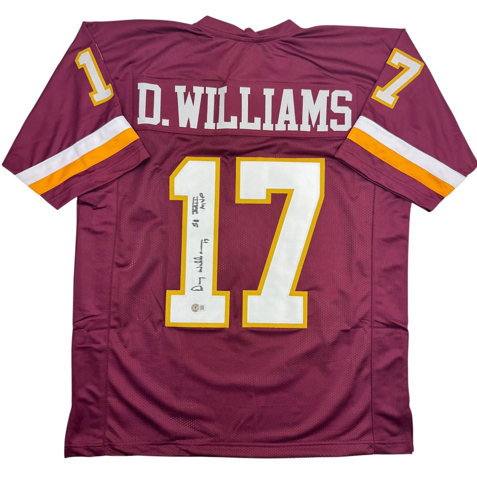 Autographed/Signed Doug Williams SB MVP Washington Red Jersey Beckett COA Autographed/Signed Doug Williams SB MVP Washington Red Jersey Beckett COA