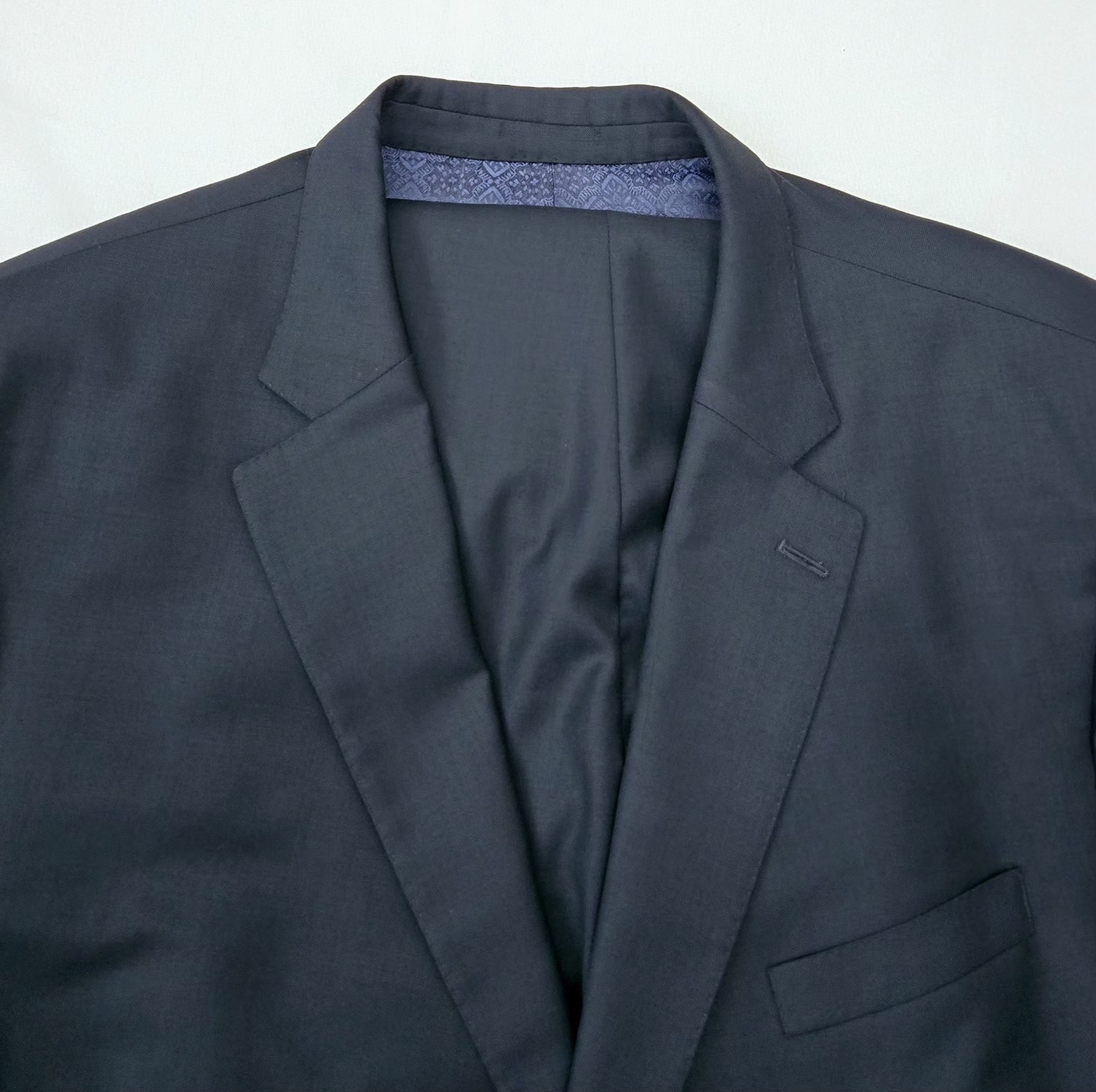 Mens 54R Peter Millar Suit 2pc Navy Wool Canada Union Made Jacket Pants 46Wx29L