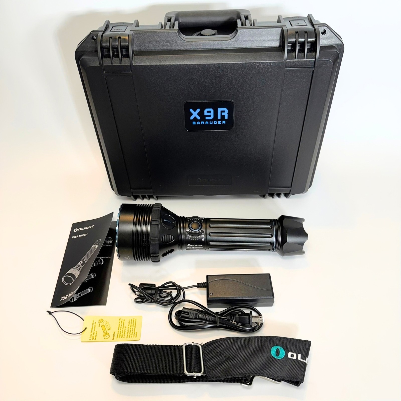 Olight X9R Marauder 25,000 Lumen Rechargeable LED Flashlight w/ Case Charger