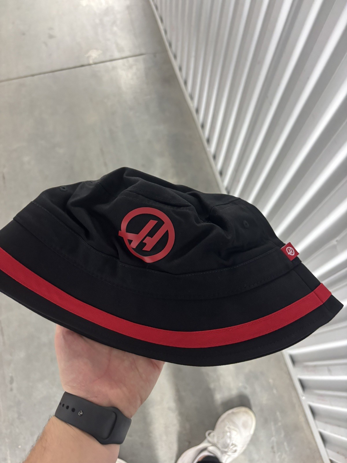 CMC Motorsports Haas Racing F1 Team Bucket Hat Black Rare CMC Motorsports Haas Racing F1 Team Bucket Hat Black Rare