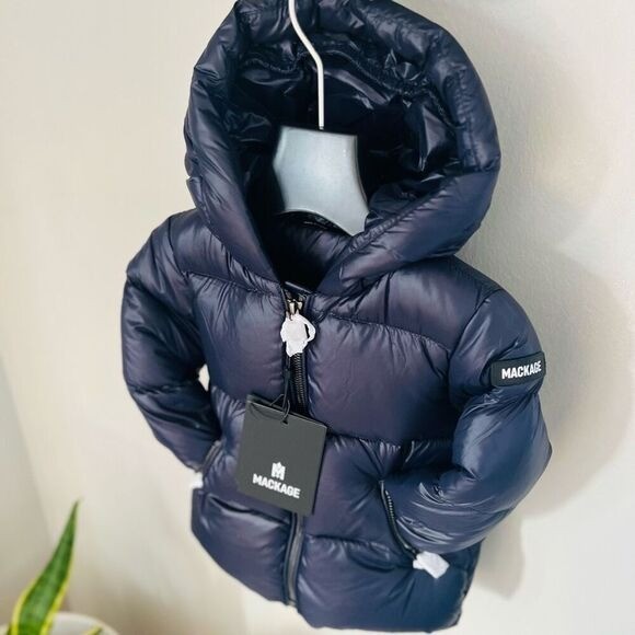 MACKAGE Morgan Water Repellent Down Insulated Hooded Puffer Jacket, 6 Months NWT MACKAGE Morgan Water Repellent Down Insulated Hooded Puffer Jacket, 6 Months NWT