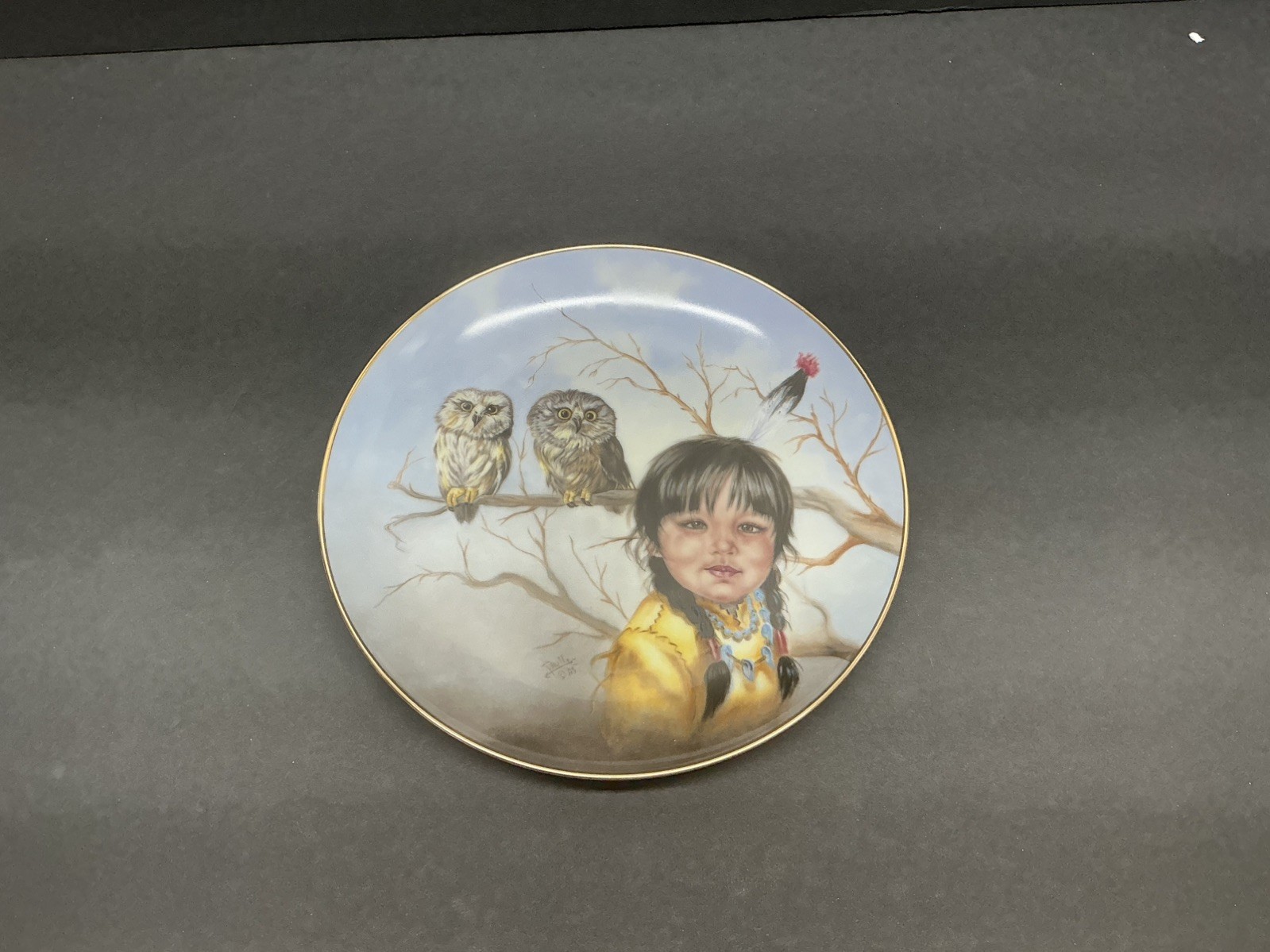 Artaffects Collector Plate - Fast Friends - Perillo - Proud Young Spirits #2393A
