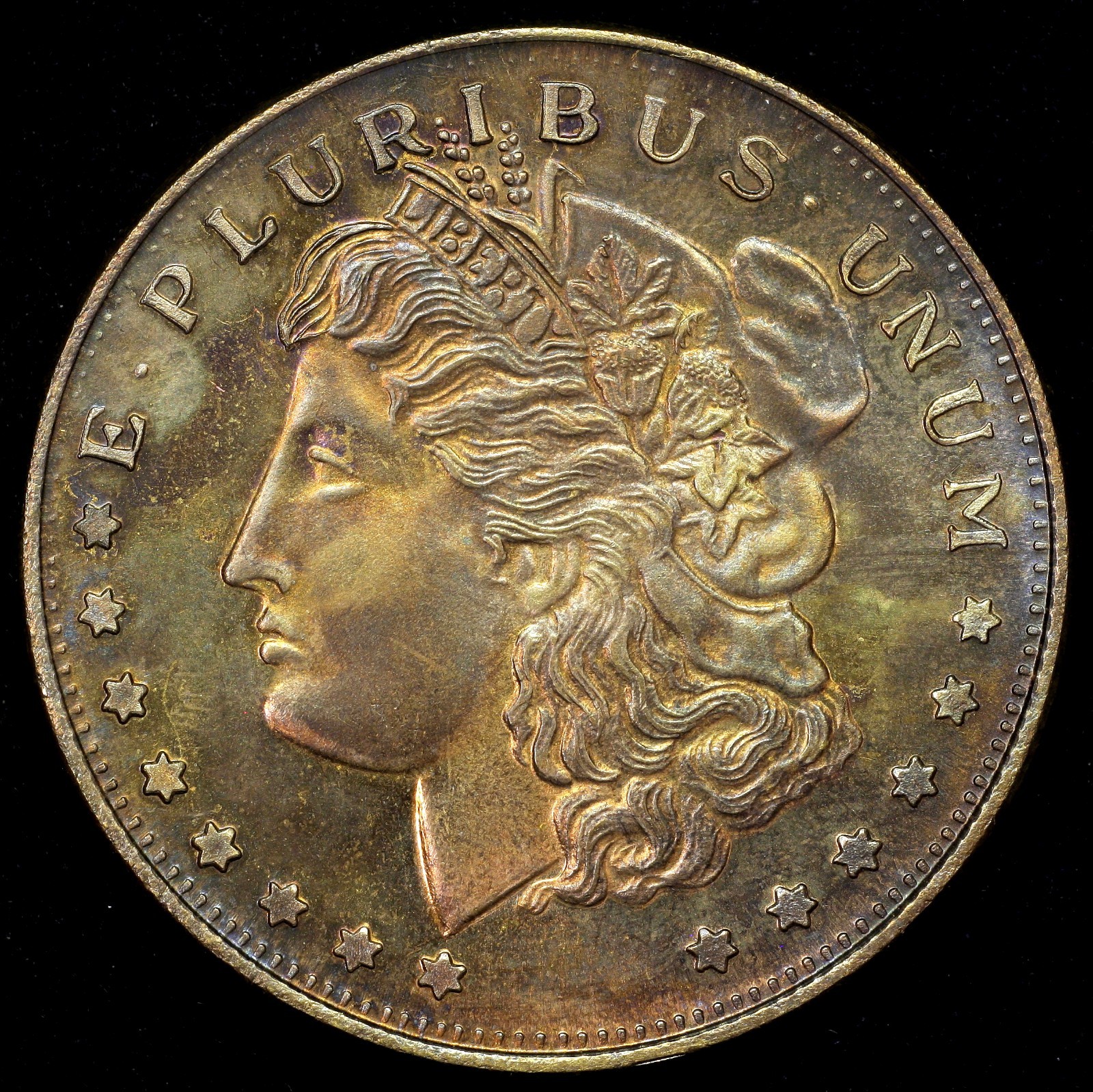 1987 200th Anniversary US Constitution Morgan Dollar Design Medal Brass 39mm 1987 200th Anniversary US Constitution Morgan Dollar Design Medal Brass 39mm