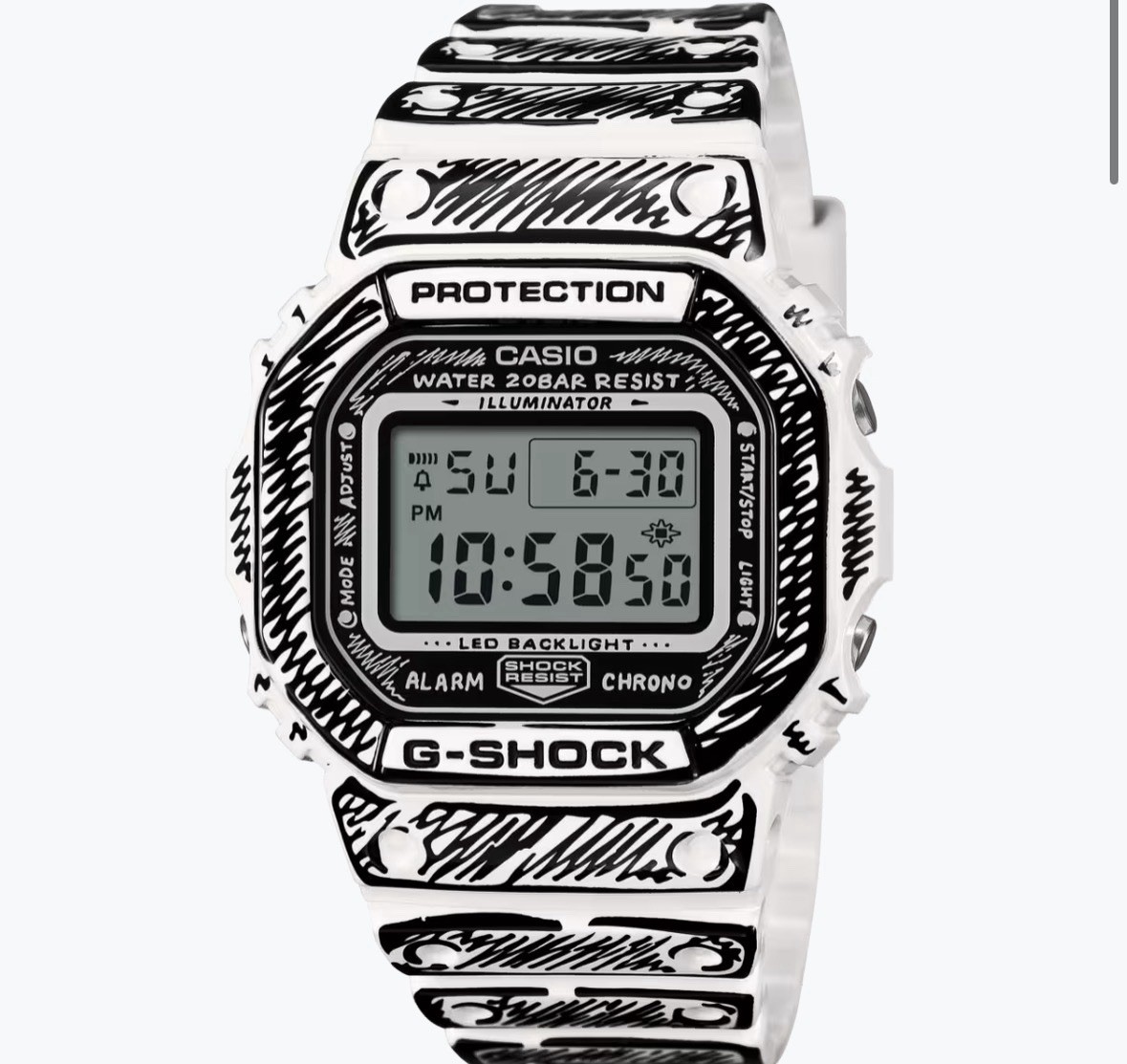 Casio G-Shock DW-5600JV-7JR Joshua Vides Collaboration Limited Comic Style JAPAN Casio G-Shock DW-5600JV-7JR Joshua Vides Collaboration Limited Comic Style JAPAN