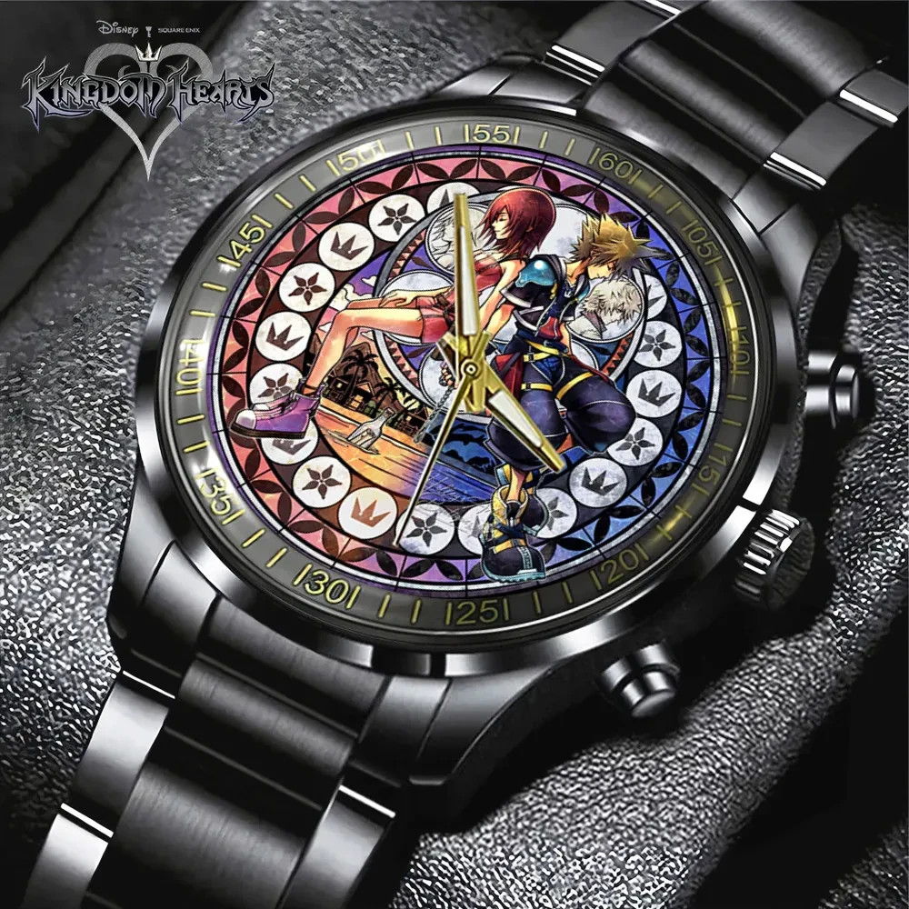 Kingdom Hearts 25th Anniversary Black Stainless Steel Watch