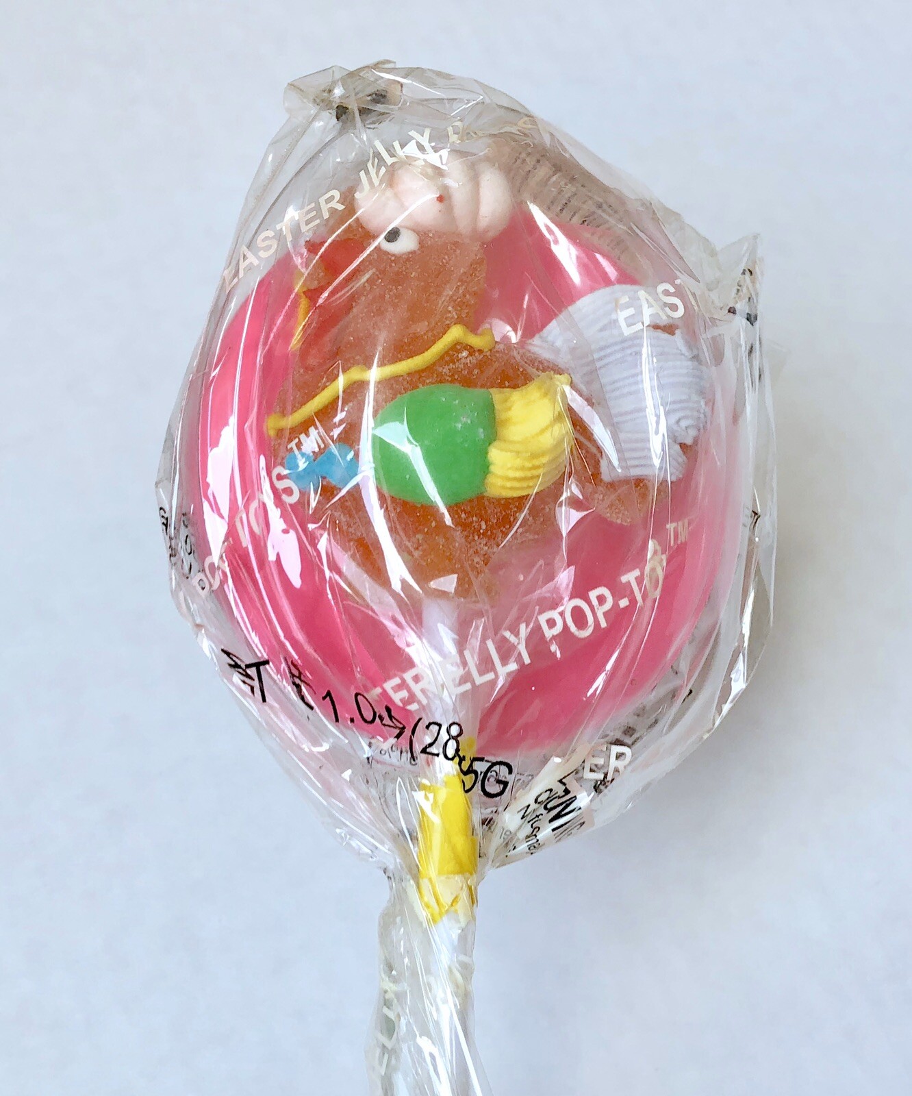 Vintage 2001 Albert’s EASTER HEN JELLY POP TOYS Candy container 9” bubble gum