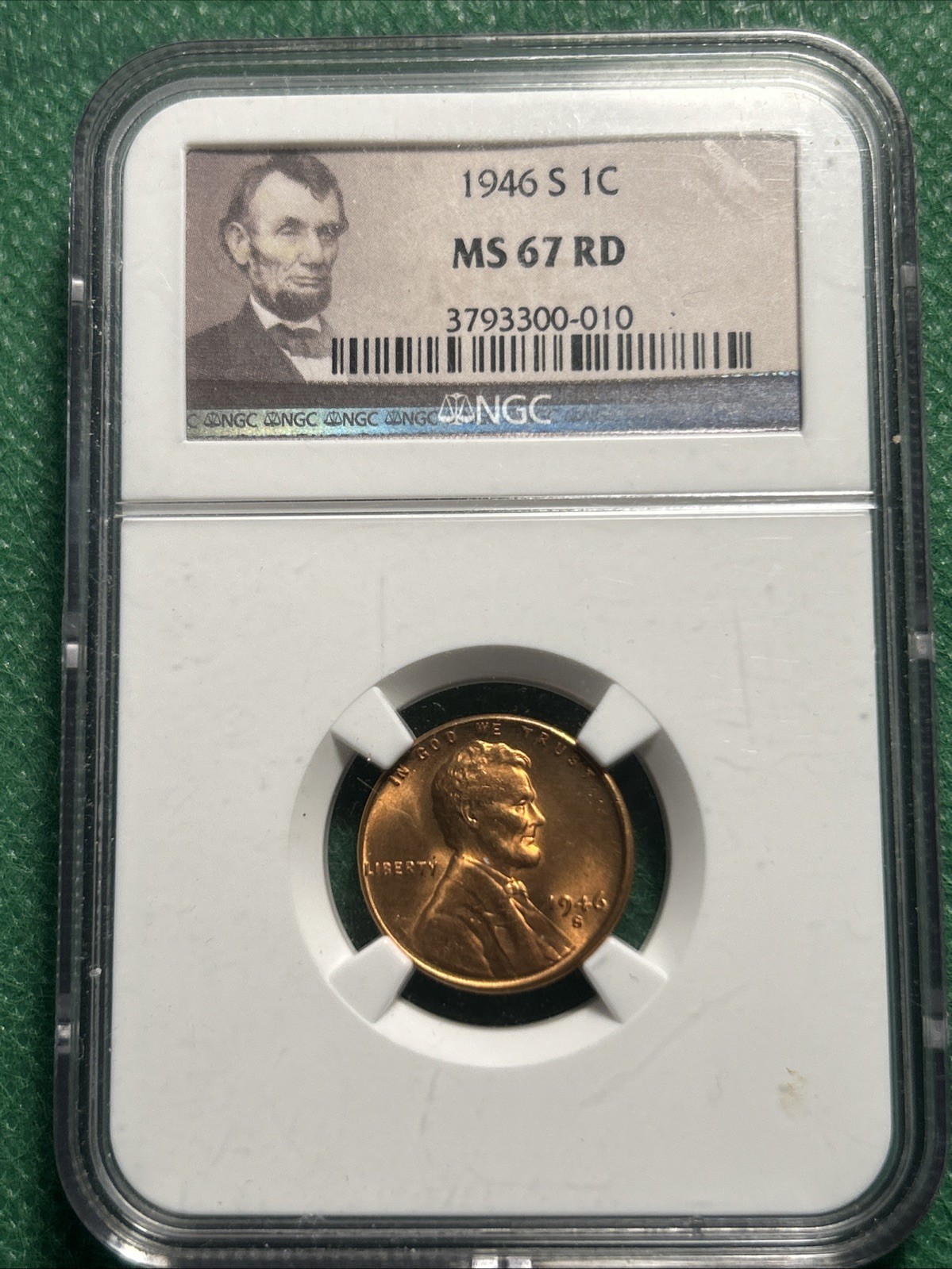 1946 S Lincoln Wheat Cent NGC MS 67 RD Nice Eye Appeal 1946 S Lincoln Wheat Cent NGC MS 67 RD Nice Eye Appeal