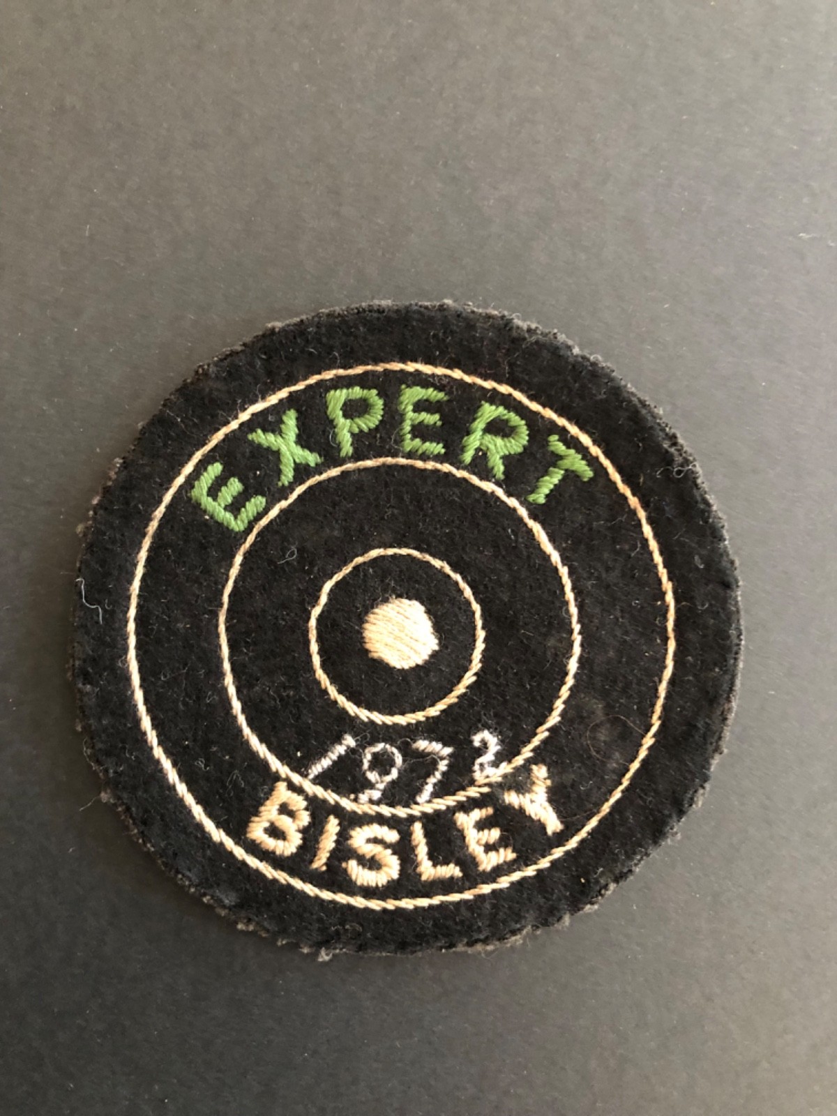 Vintage fabric patch badge NSRA Expert 1972 Bisley Vintage fabric patch badge NSRA Expert 1972 Bisley