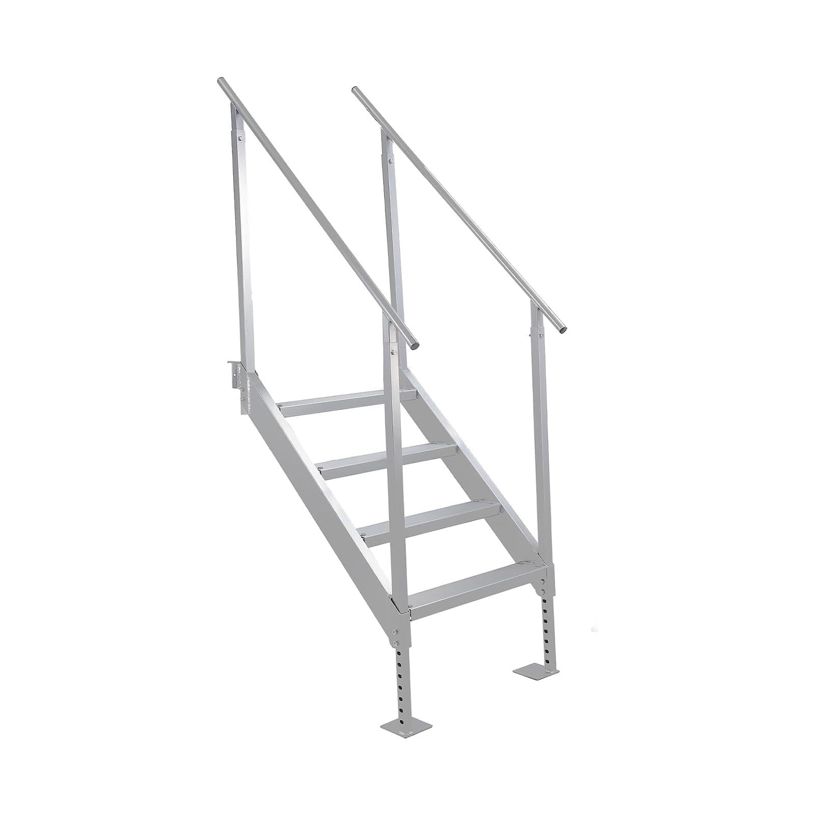 GRAVEE 4-Step Aluminum Dock Ladder Aluminum Swimming Ladder 500 LB