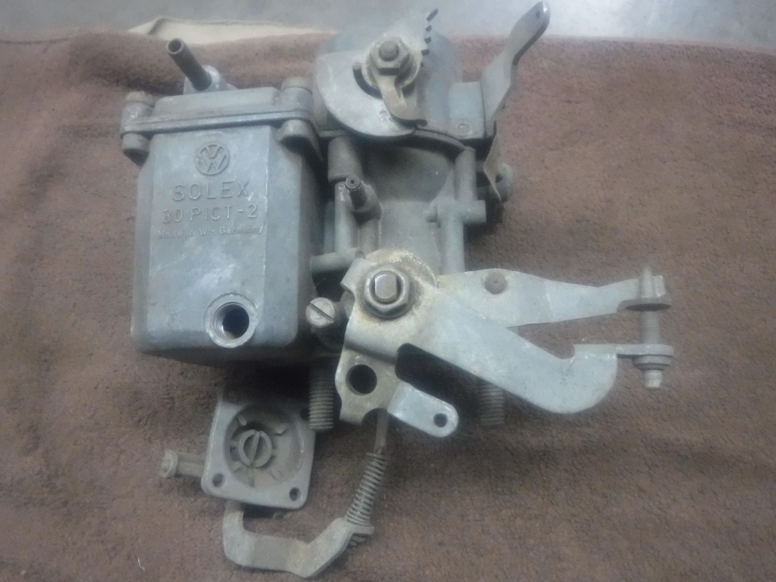 1960's VW Solex 1 Barrel Carburetor Part # 30 PICT-2 Used OEM