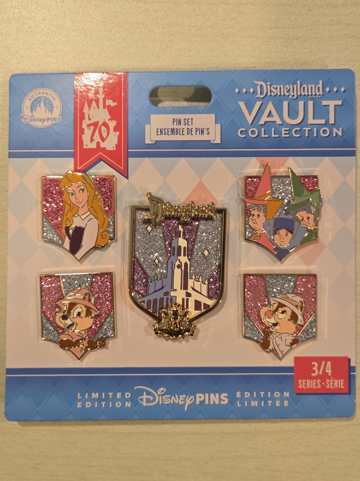 Disneyland 70th Anniversary Vault Collection Limited Edition Pins Series 3/4 Disneyland 70th Anniversary Vault Collection Limited Edition Pins Series 3/4