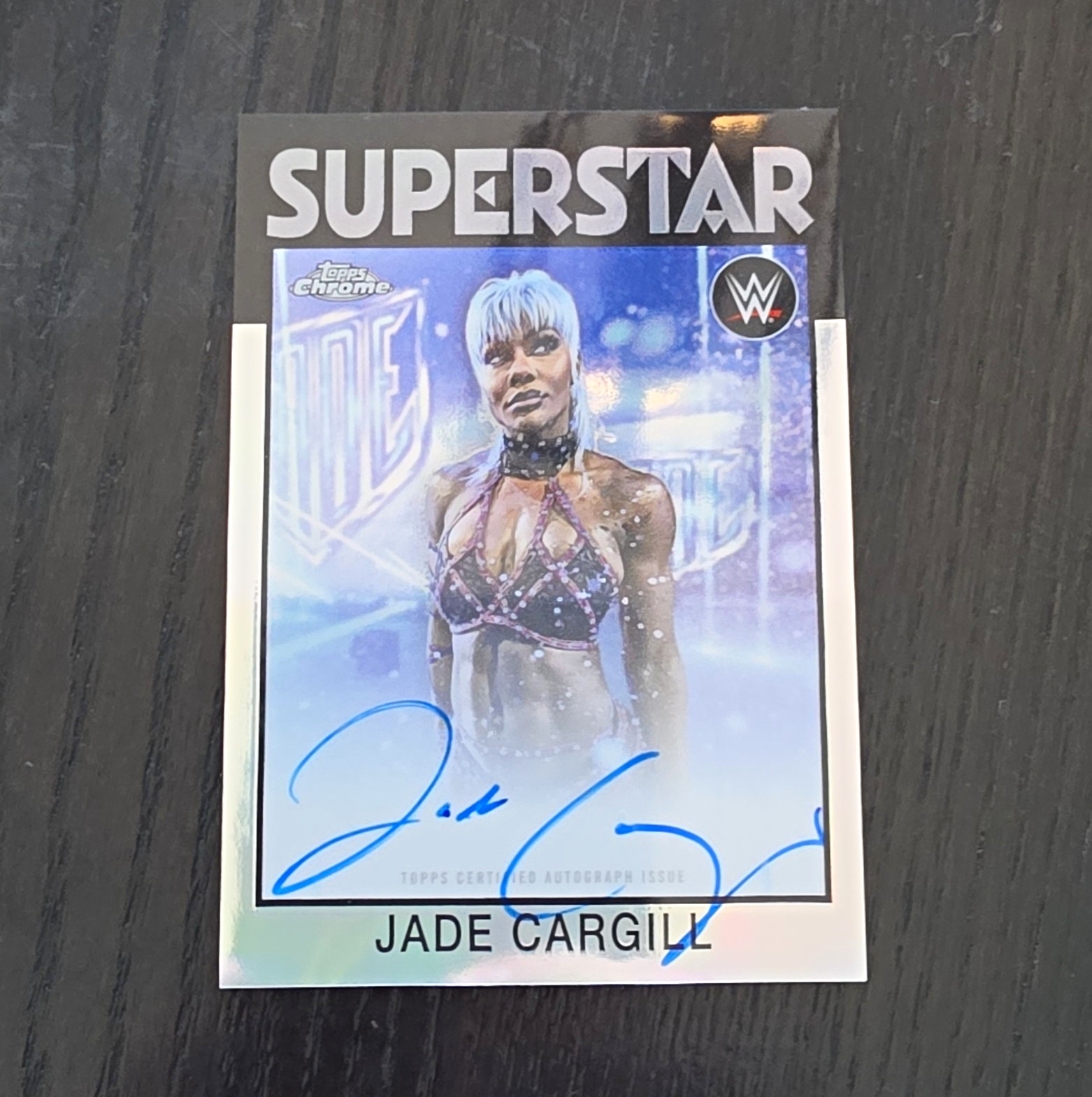 WWE Topps Chrome 2025 1986 Topps Autograph Card Jade Cargill Auto #TL-198 WWE Topps Chrome 2025 1986 Topps Autograph Card Jade Cargill Auto #TL-198