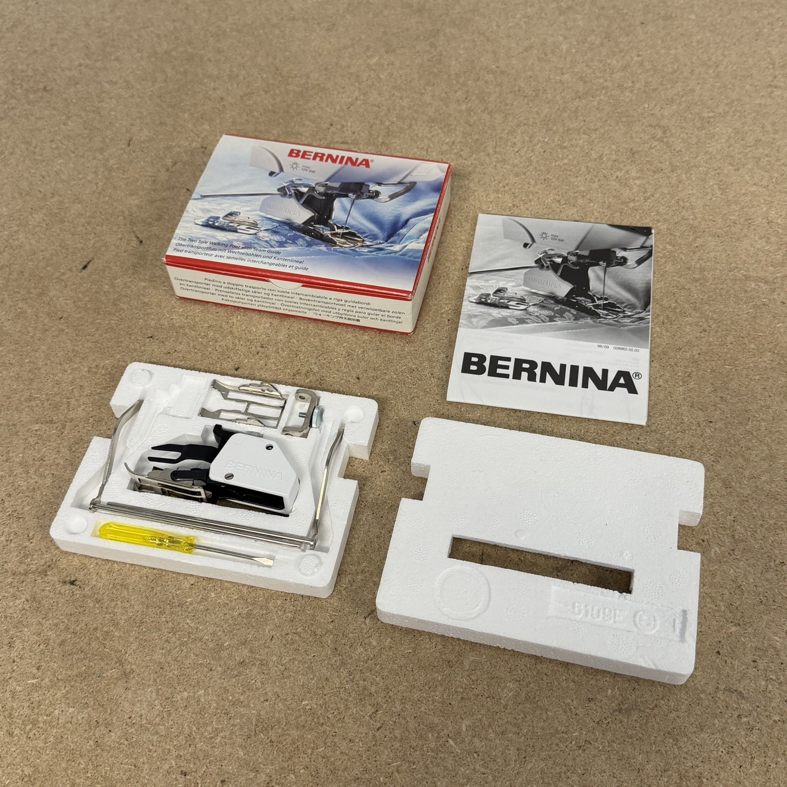 Bernina Two Sole Walking Foot With Seam Guide 008-969-7000