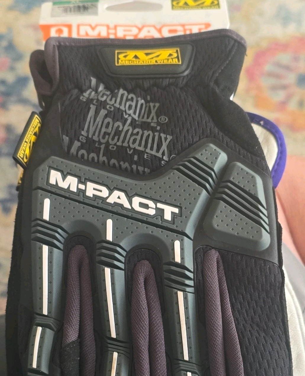 Mechanix Wear M-Pact Impact Protection Work Gloves, Black/Gray Size XL Mechanix Wear M-Pact Impact Protection Work Gloves, Black/Gray Size XL