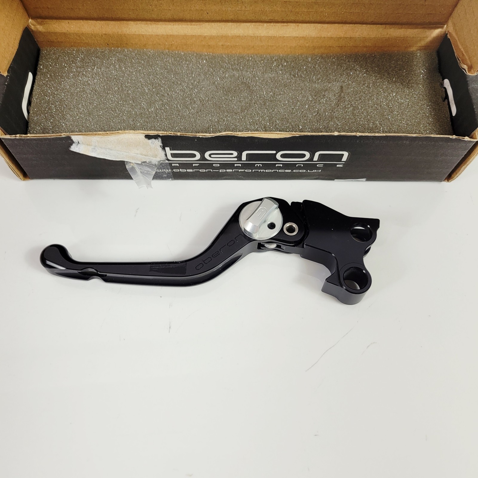 Oberon Performance Adjustable Clutch Lever 96-07 Harley Touring LEV-C080 Black
