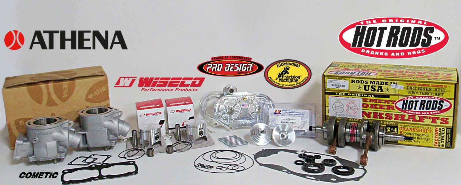 Banshee 350 Stock Bore 64mm Pro Design Wiseco Motor Engine Complete Rebuild Kit