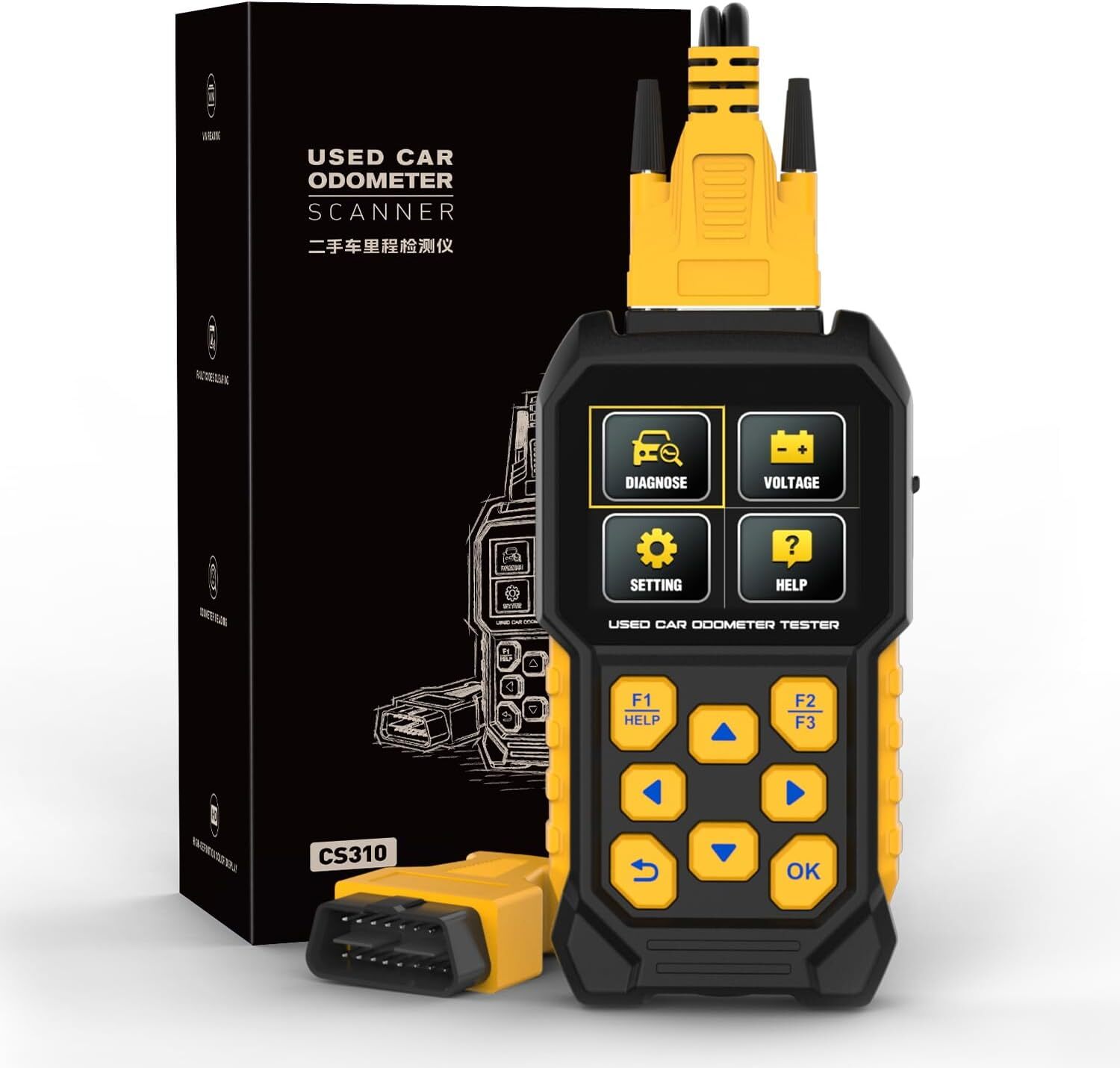 Used Car Odometer Scanner VIN Code Reader Error Code Clearing OBD2 Scanner Meter