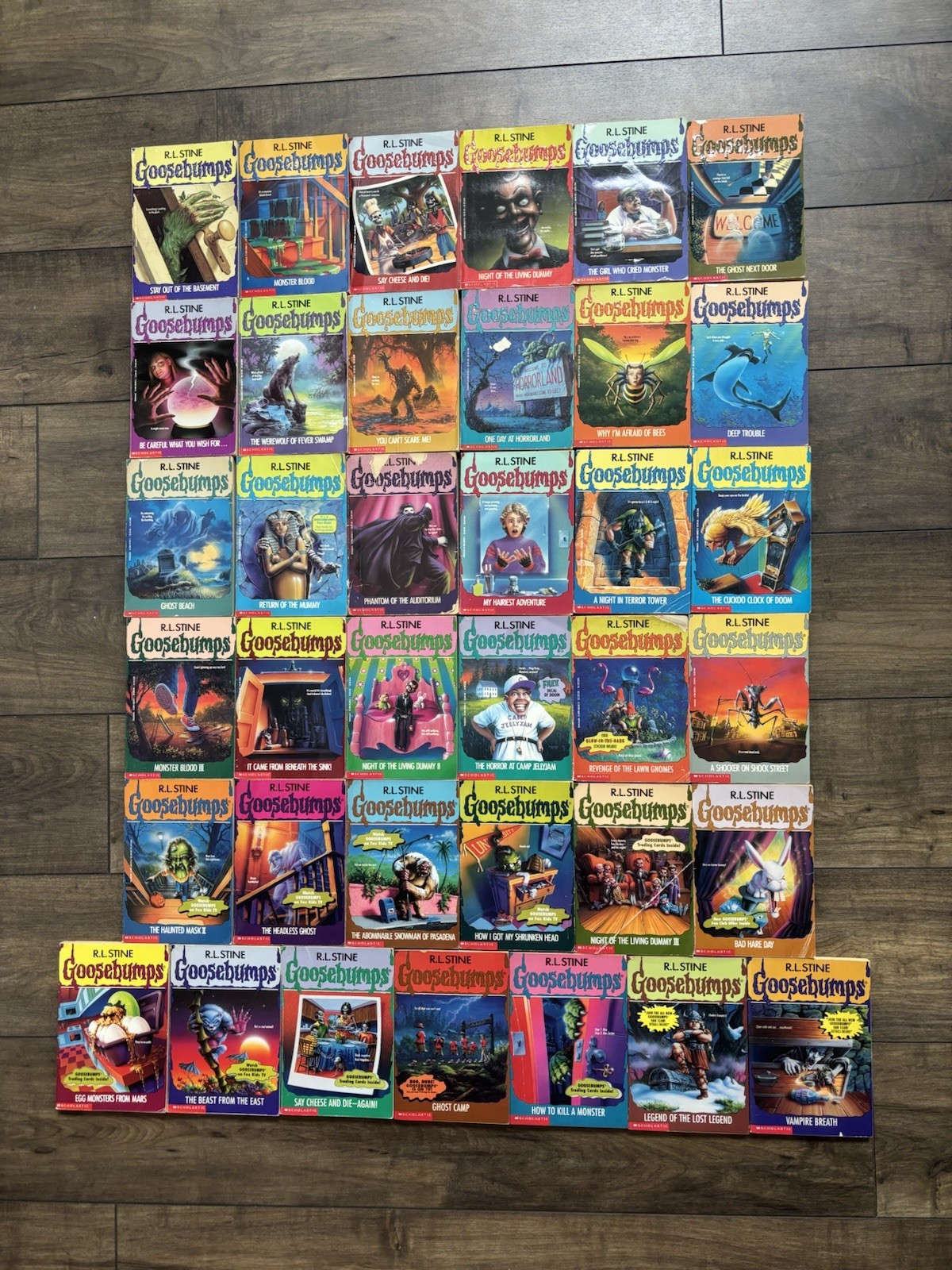 Huge Lot of 37 Different R.L. Stine Goosebumps books 90s All First Editions
