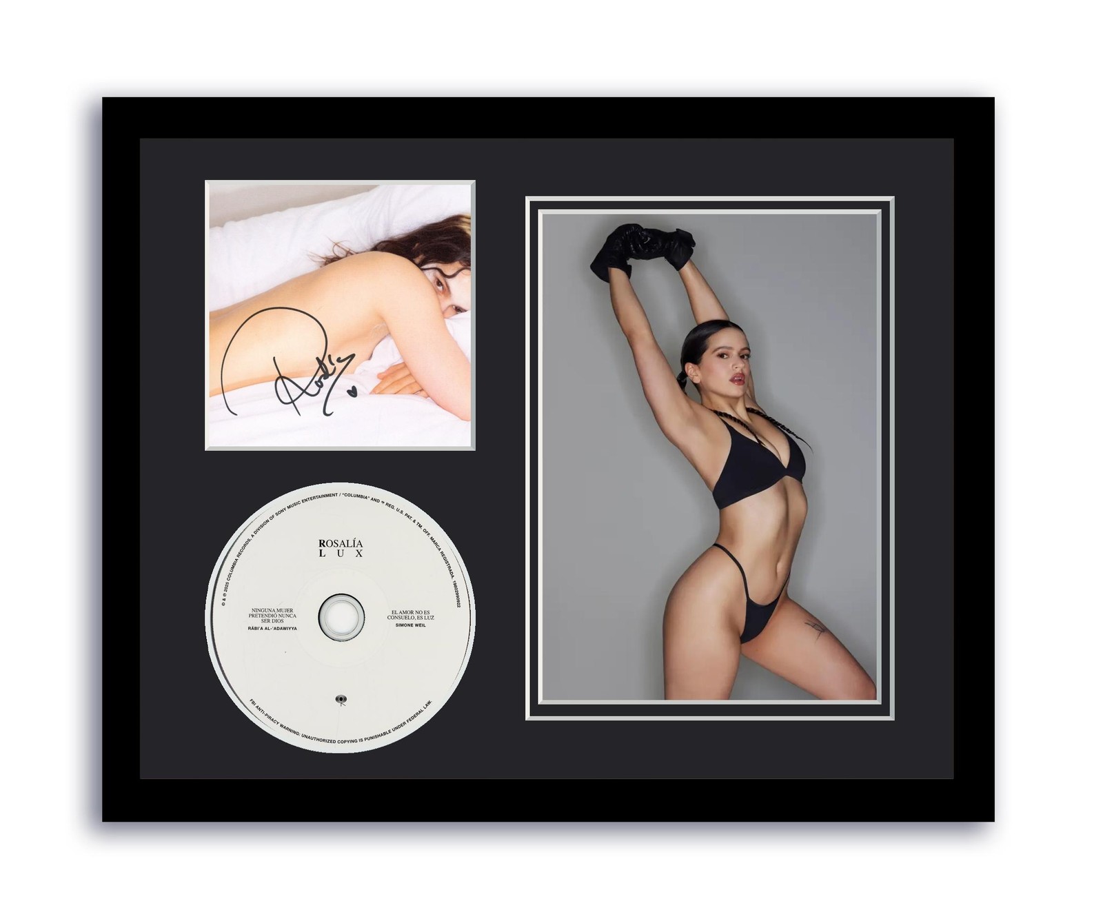 Rosalía Autographed Signed 11x14 Custom Framed CD Photo LUX ACOA