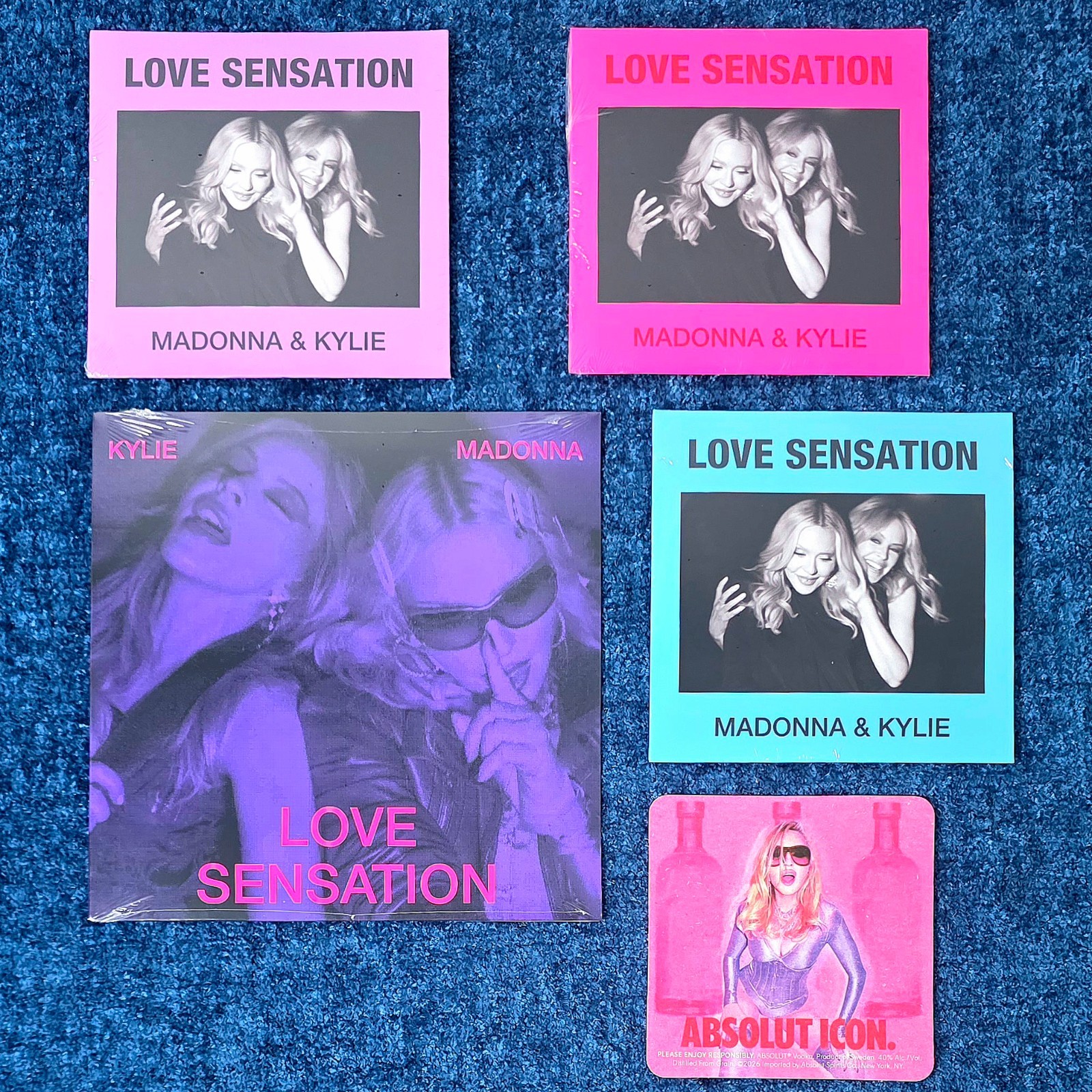 MADONNA KYLIE MINOGUE LOVE SENSATION 3 CD SINGLES + 7\'\' VINYL USA 2026 Promo Lot MADONNA KYLIE MINOGUE LOVE SENSATION 3 CD SINGLES + 7\'\' VINYL USA 2026 Promo Lot
