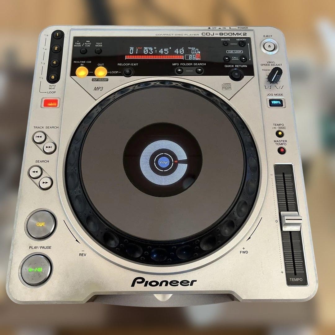 Pioneer CDJ-800MK2 Tabletop CD/MP3 Turntable DJ Player Tested Working
