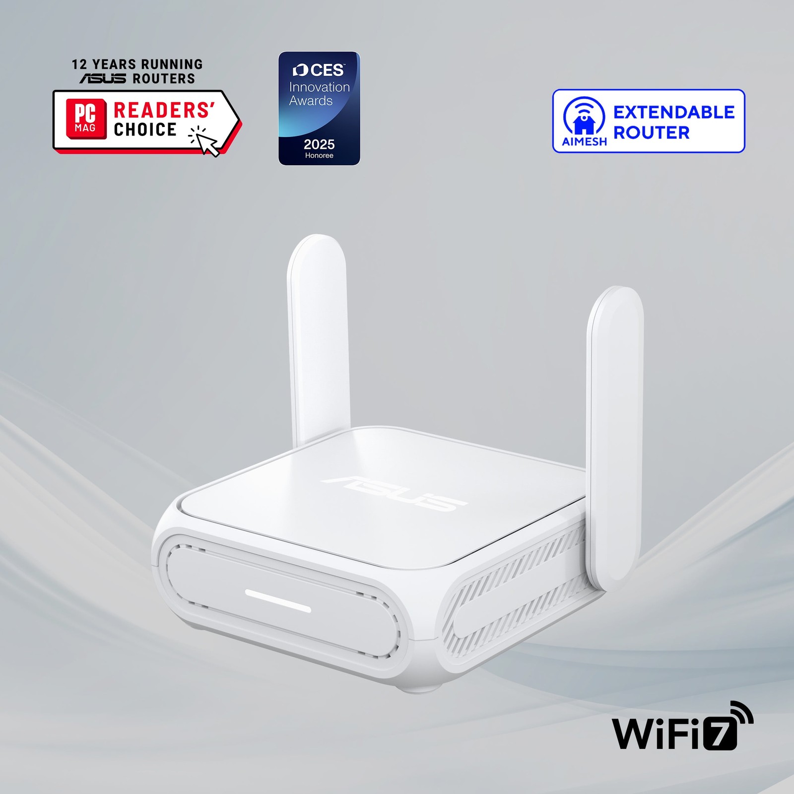 ASUS RT-BE58 Go Dual-Band Wi-Fi 7 Travel Router, 3.6 Gbps, USB-C Powered,
