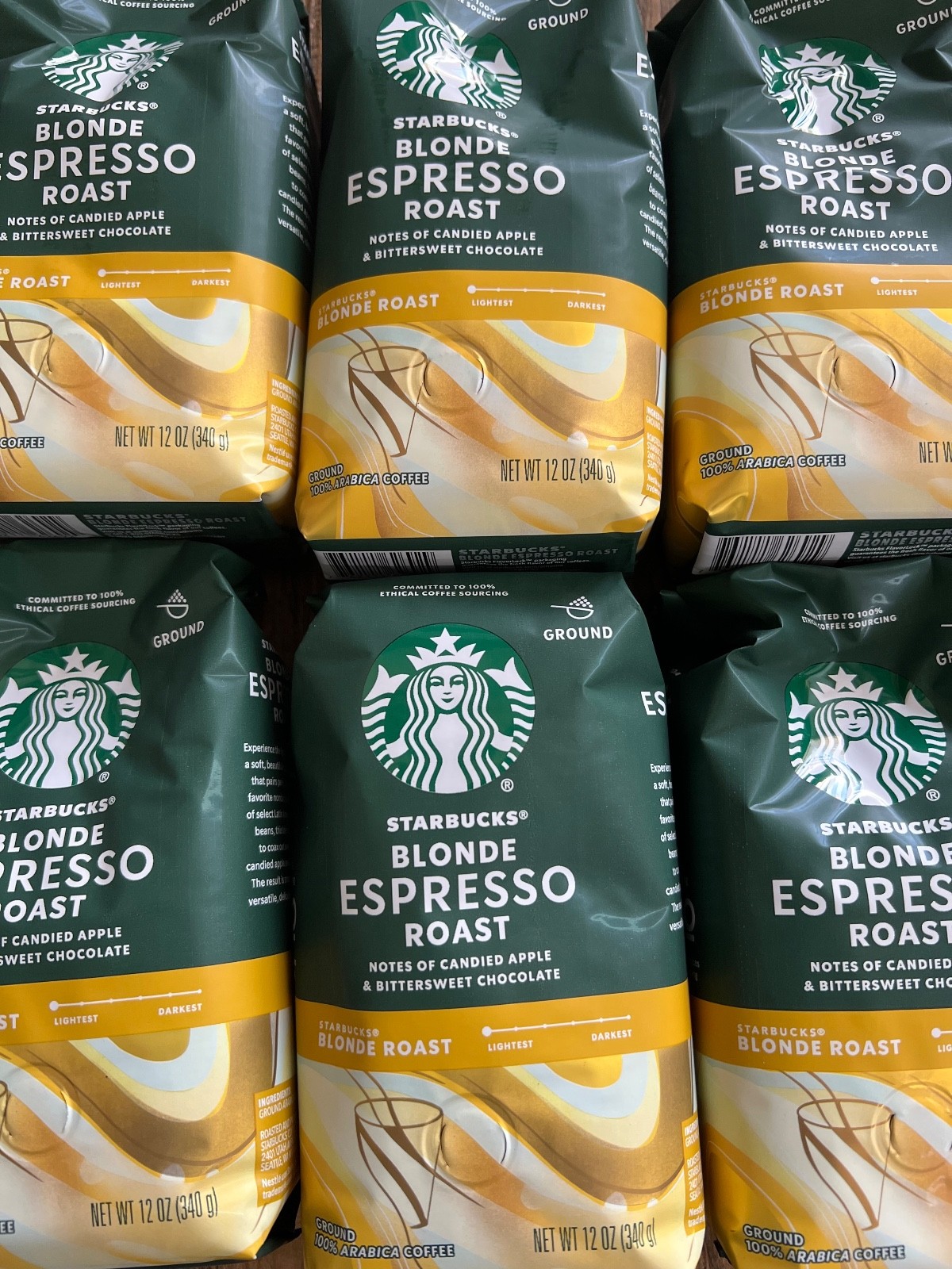 Starbucks Blonde Espresso 6 Bags 10/26 Starbucks Blonde Espresso 6 Bags 10/26