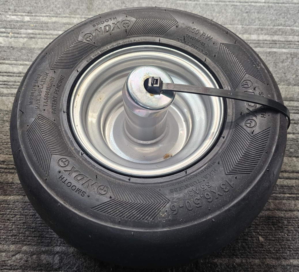 (QTY 2) OTR NDX Smooth 13x6.50-6 Lawn & Garden Wheel & Tire Assembly 55A3