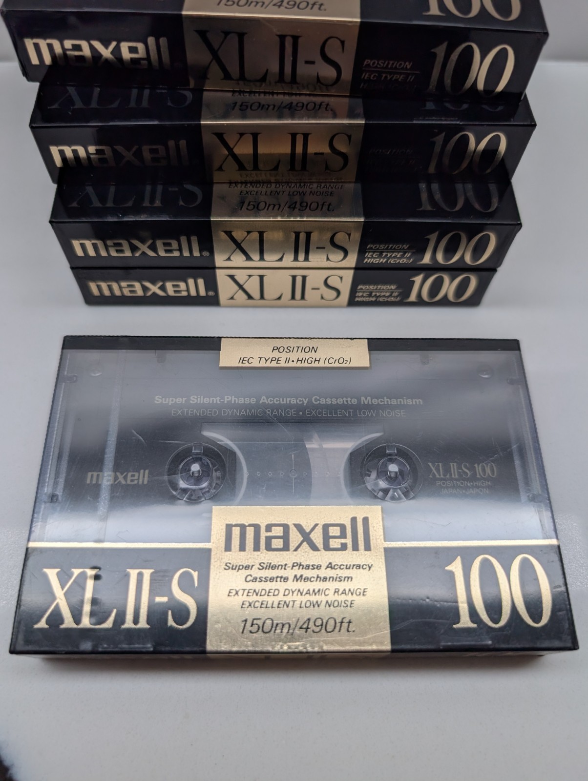 Lot of 5 Maxell XLII-S 100 Type II Position High Bias Cassette Tape Japan Lot of 5 Maxell XLII-S 100 Type II Position High Bias Cassette Tape Japan