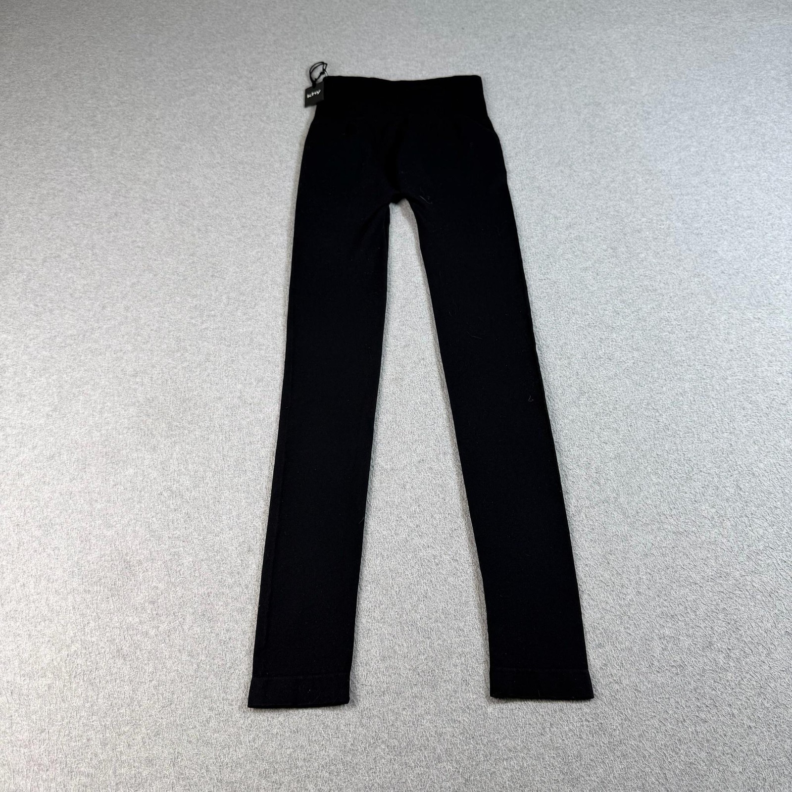 Khy Kylie Jenner Leggings Women XS Black High Rise Ankle Knit Stretch Seamless