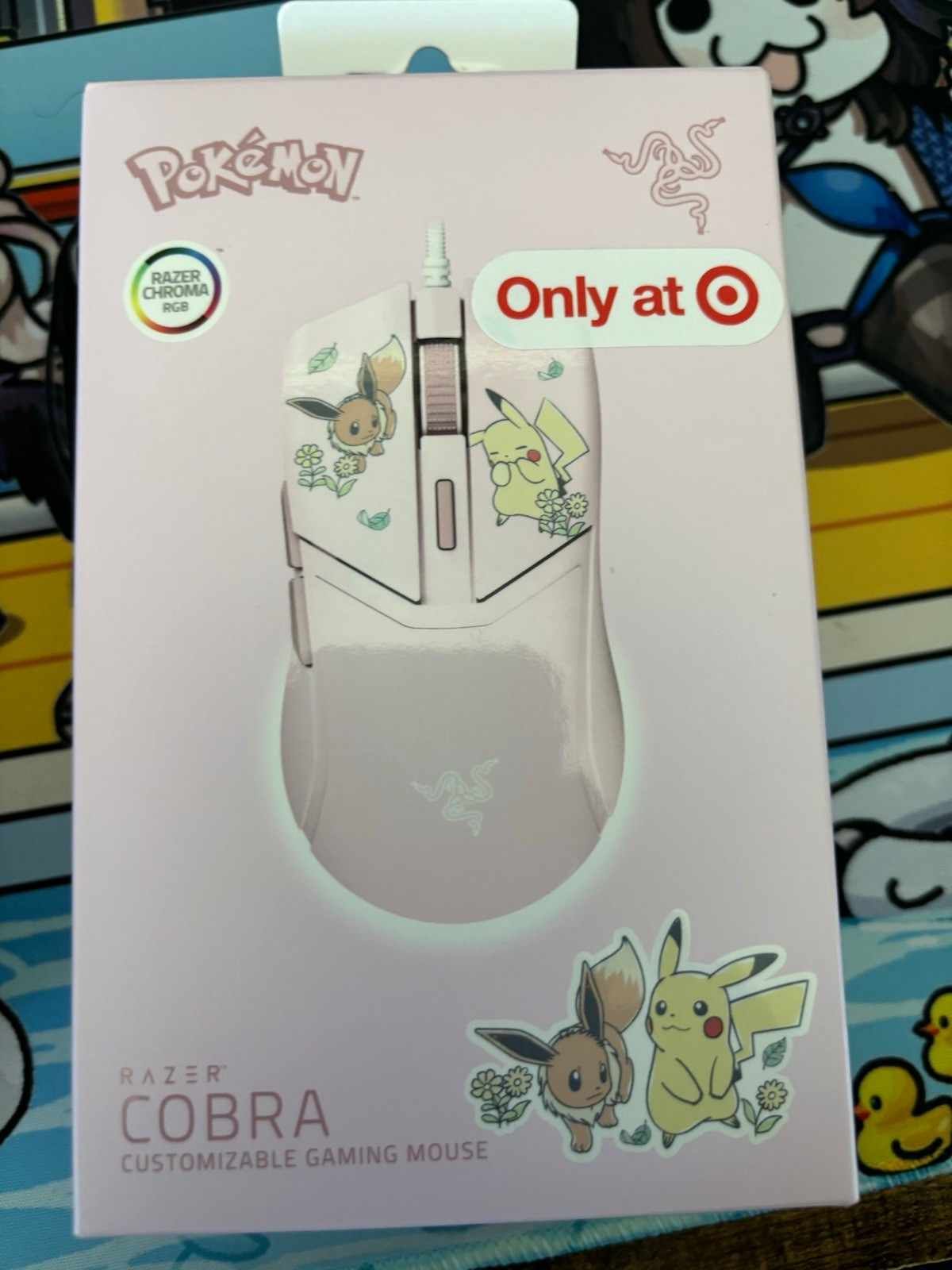 Razer Cobra Pokemon Evee & Pikachu Razer wired gaming mouse, Target exclusive Razer Cobra Pokemon Evee & Pikachu Razer wired gaming mouse, Target exclusive