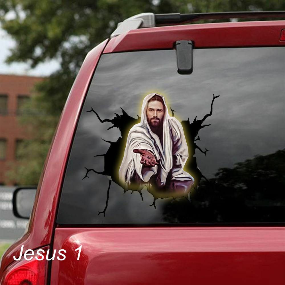 LARGE-SIZED CAR DECALS - JESUS - 2 CHOICES
