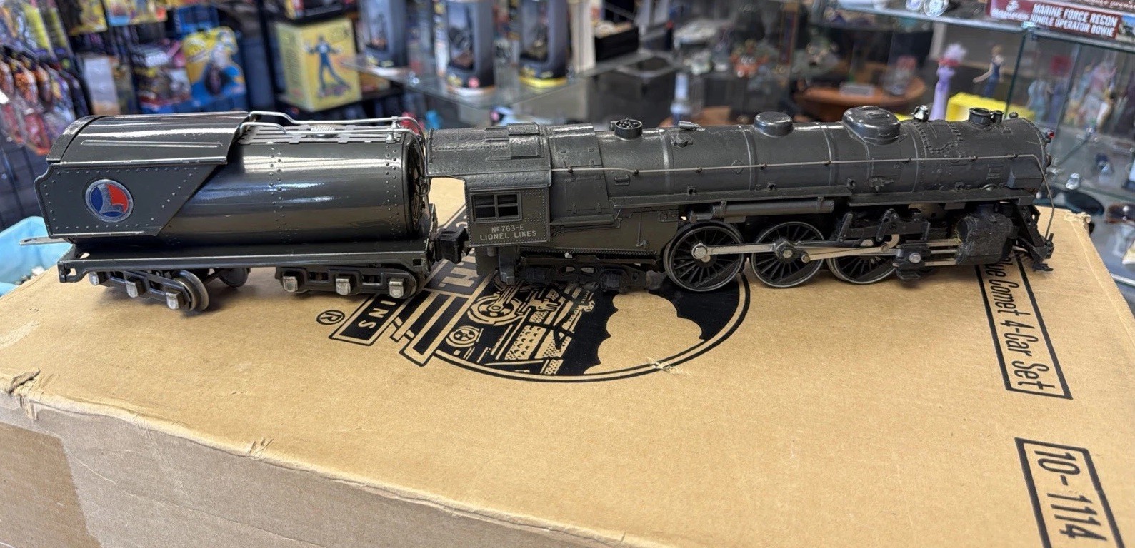 RARE Prewar Lionel 763E Gunmetal Semi-Scale Hudson 4-6-4 & 2263W Whistle Tender 