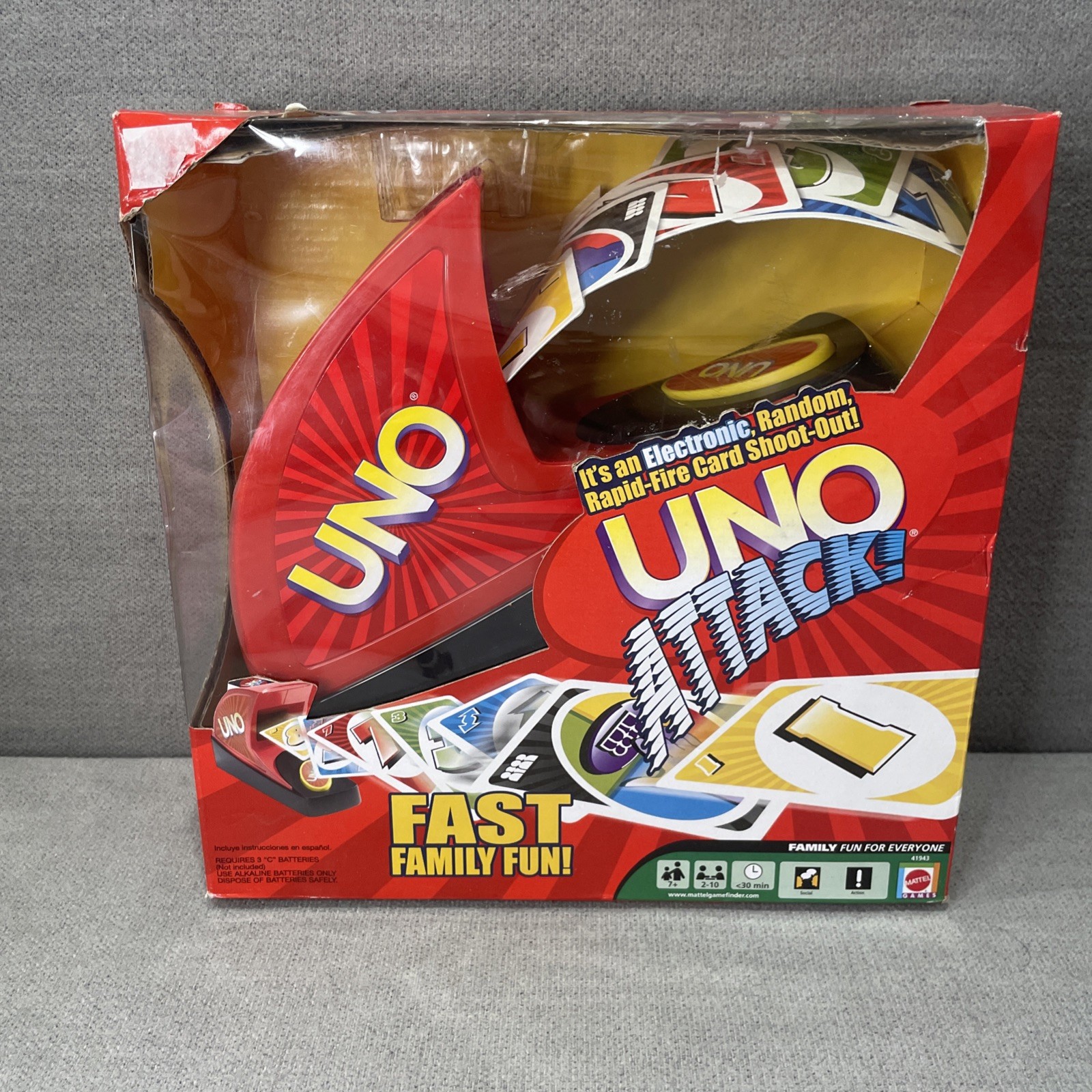 VTG 2005 UNO ATTACK Electronic Strategy Card Game Fast Family Fun, NEW, SEALED VTG 2005 UNO ATTACK Electronic Strategy Card Game Fast Family Fun, NEW, SEALED