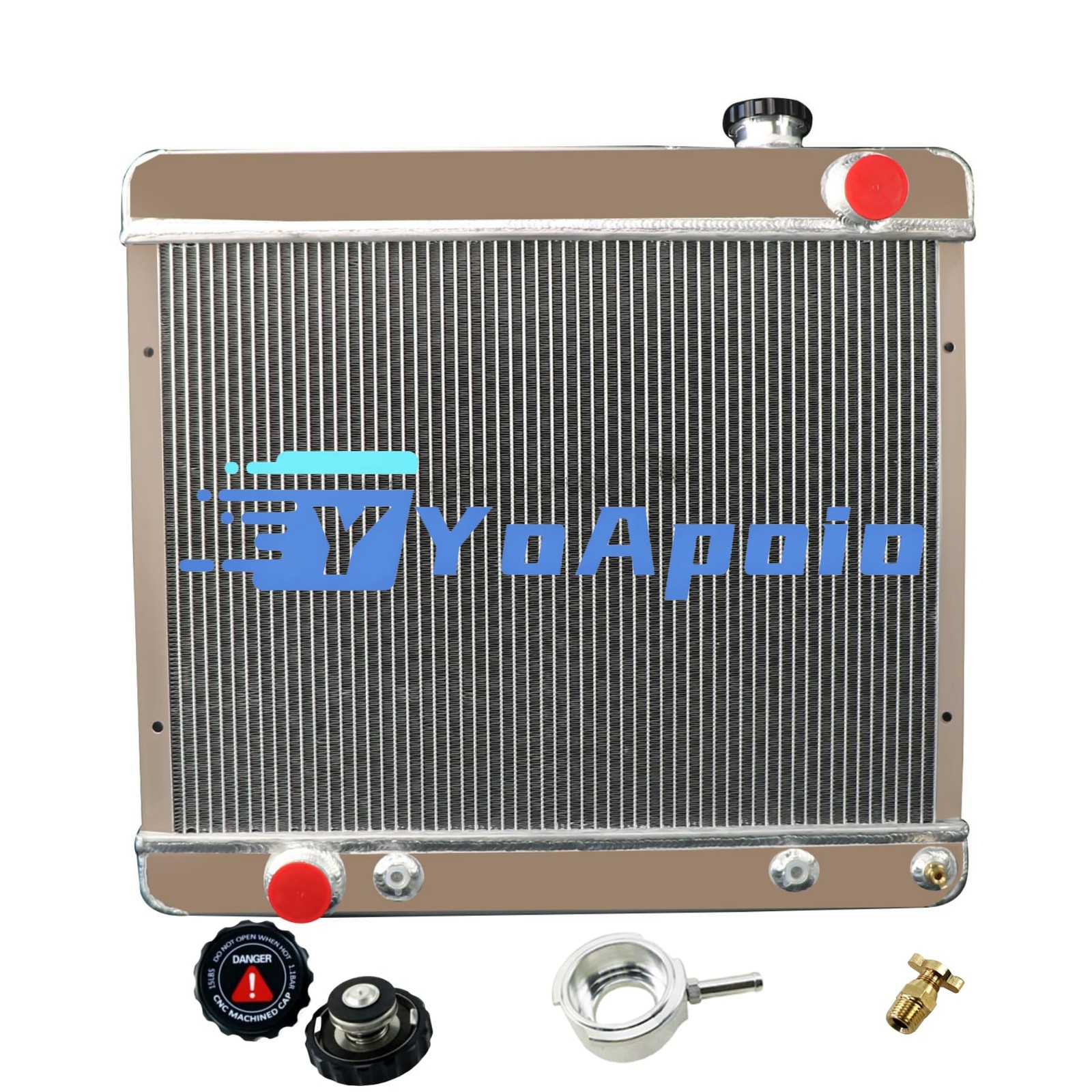 3 Row Aluminum Radiator for 1960 1964 Buick Skylark LeSabre Electra Wildcat V8