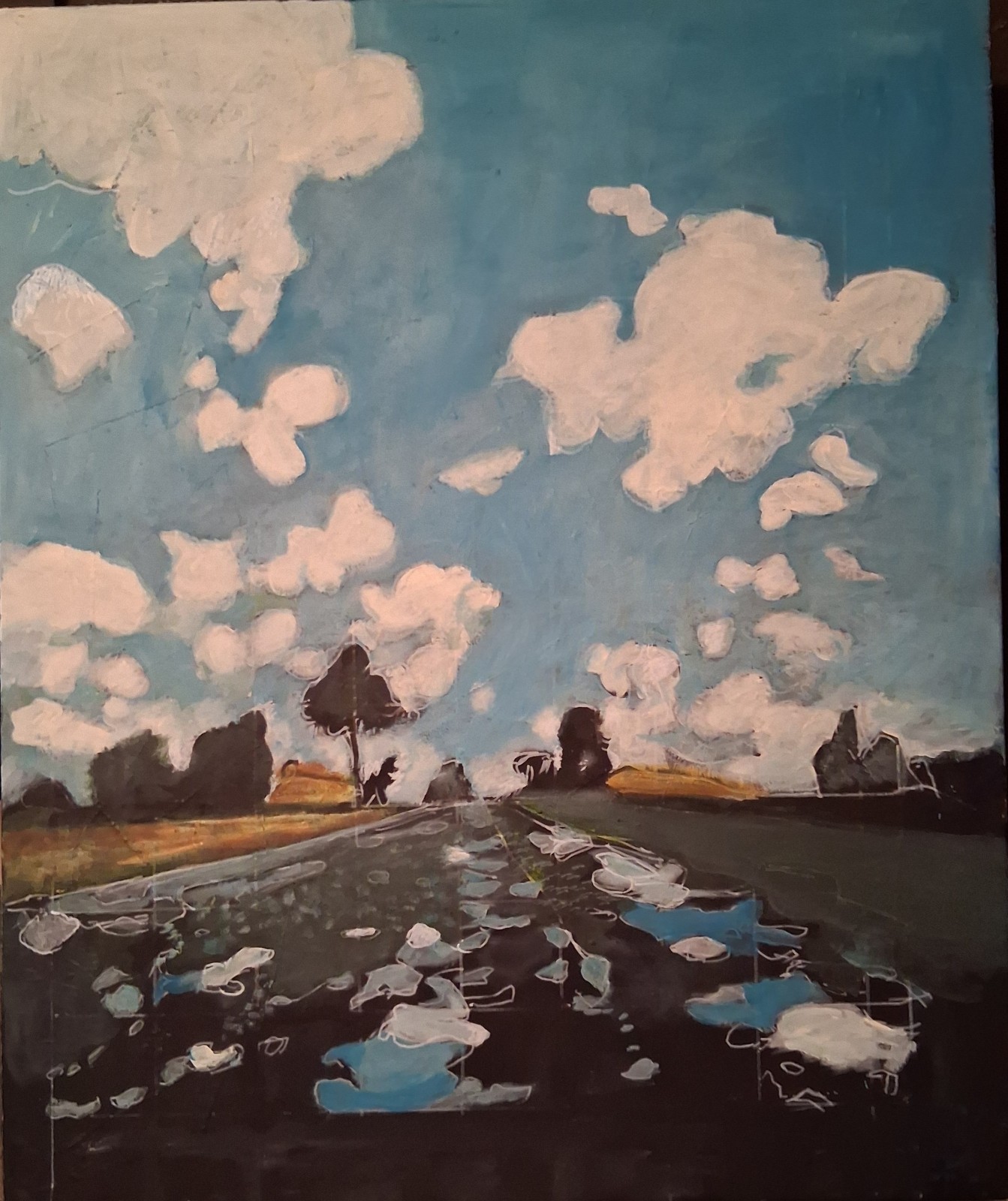 Accurate  Copy Of  Maxfield Parrish  Painting.  Acrylic  On Canvas. 30 By 36