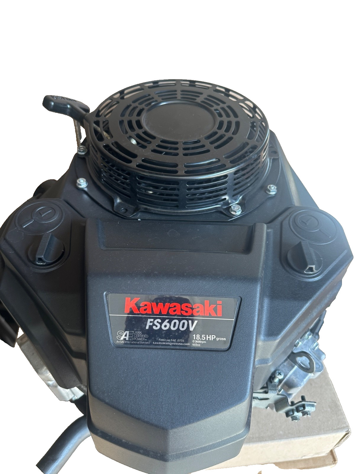 18.5HP Kawasaki FS600V-S39R FS Series - Twin OHV Engine 603CC 1-1/8 Dia x 4-5/16