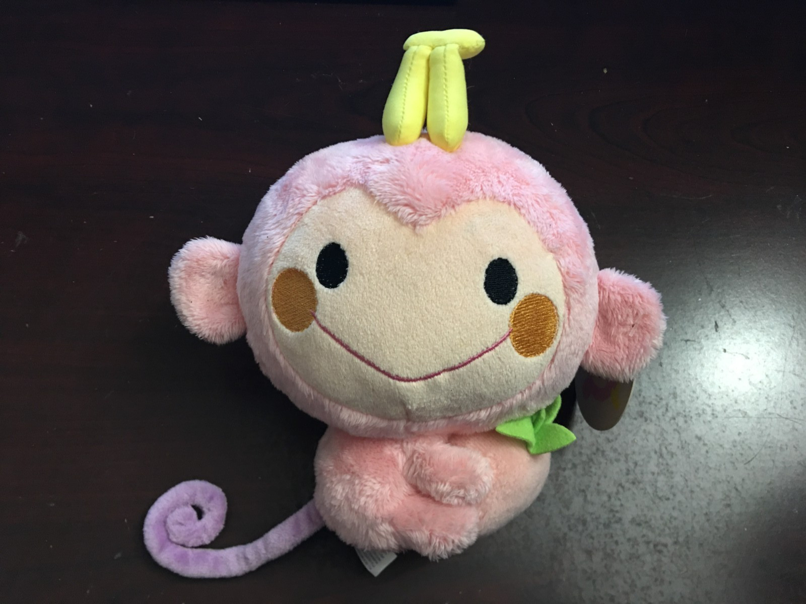 Nakajima Sanrio Chi Chai Monchan Stuffed Animal Plush Doll Toy Pink Monkey 2005 Nakajima Sanrio Chi Chai Monchan Stuffed Animal Plush Doll Toy Pink Monkey 2005