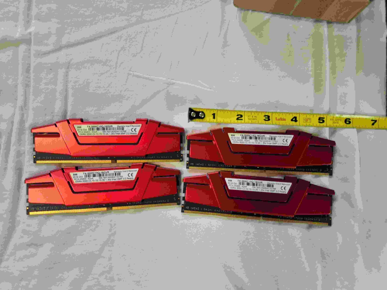 G.Skill F4‑3000C15Q‑16GVR 16 GB (4×4 GB) DDR4‑3000 Ripjaws V RAM Kit – CL15, XMP