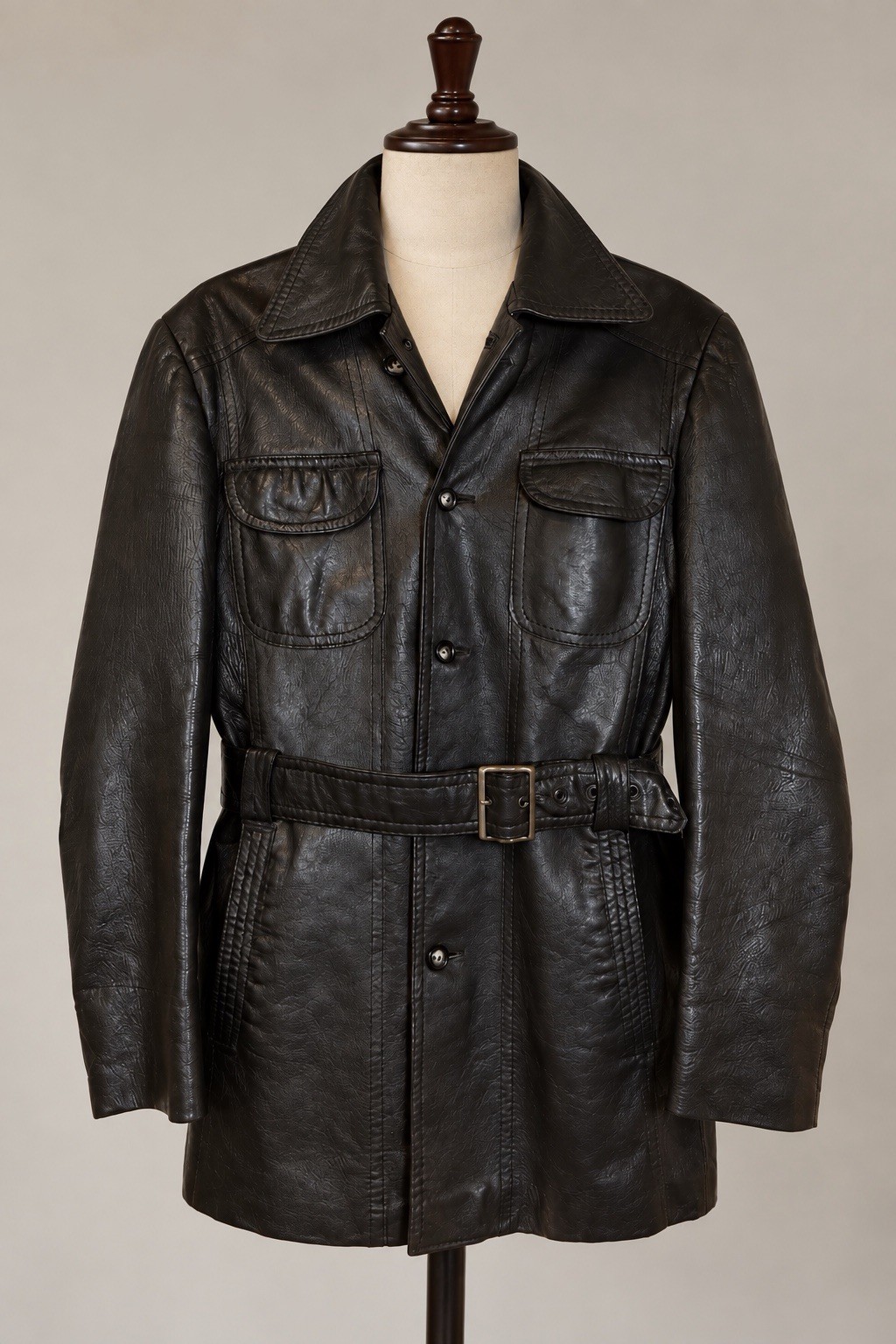RARE Vintage Malte Hultén Swedish Leather Jacket 60s 70s Unisex EU 50