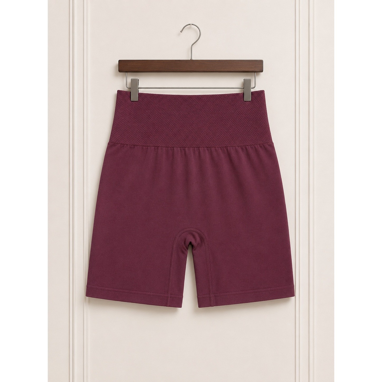 Zenana Outfitters Burgundy Shapewear Shorts Bottoms 1X 2X Plus Size
