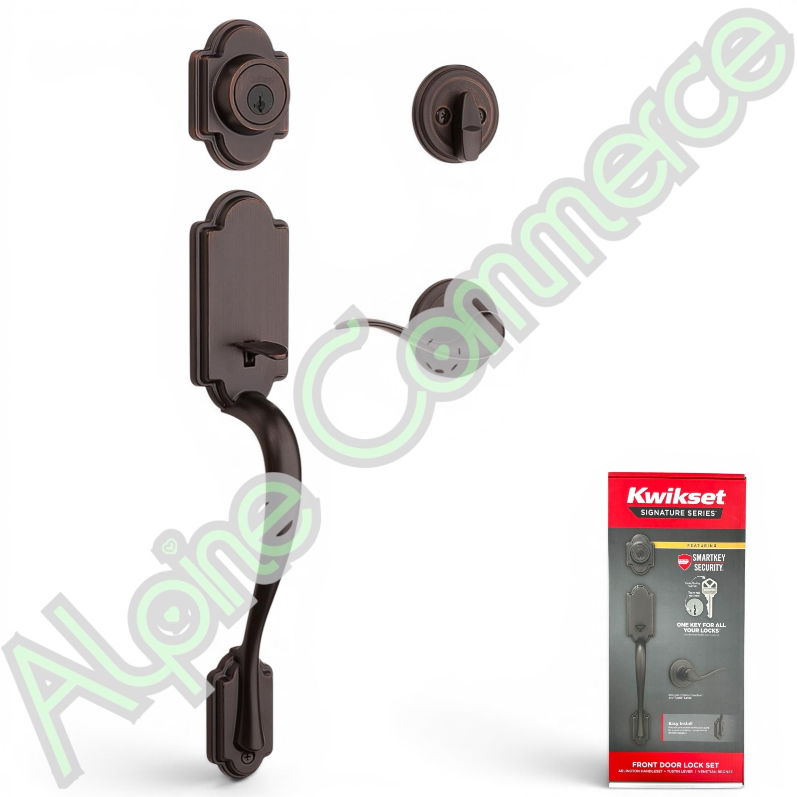 *1-Set* Kwikset Arlington SmartKey Security Deadbolt Venetian Bronze 98001-430