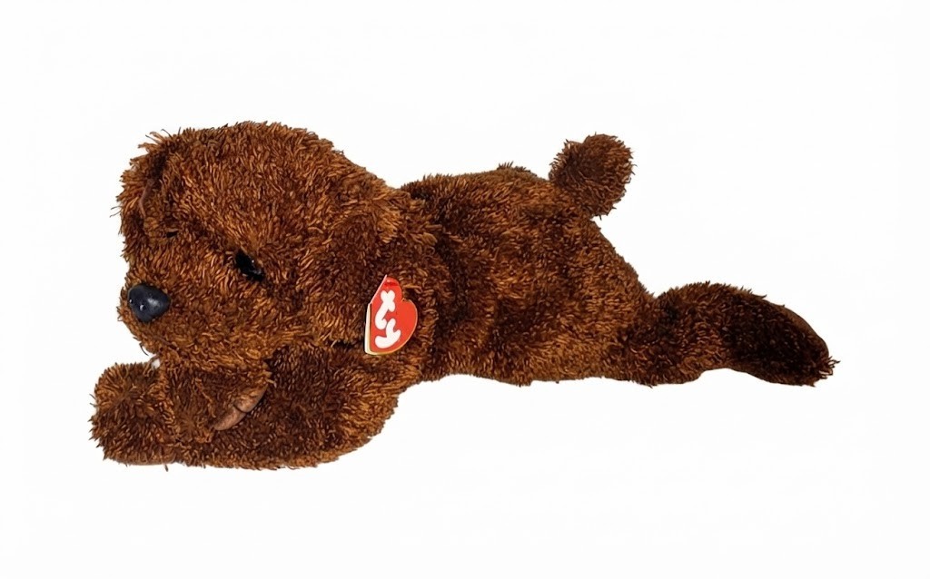 VTG Ty Classic Plush Toy Flopper The Chocolate Lab Dog 2000 Dark Brown 16\ VTG Ty Classic Plush Toy Flopper The Chocolate Lab Dog 2000 Dark Brown 16\