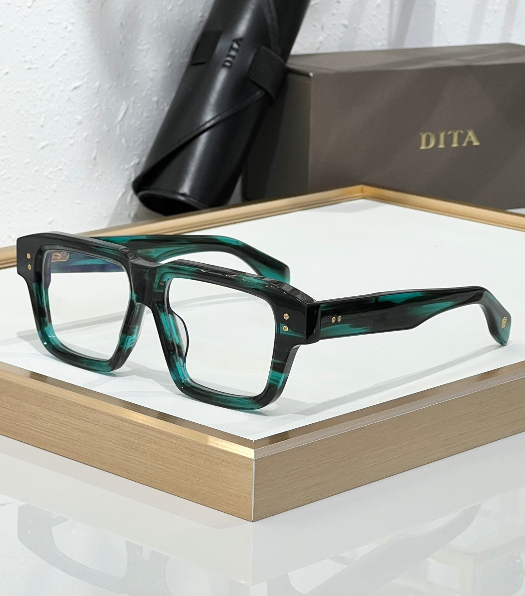 DITA ELIUX DTS751 A-02 Storm Swirl Dark Turquoise Gradient Sunglasses Japan