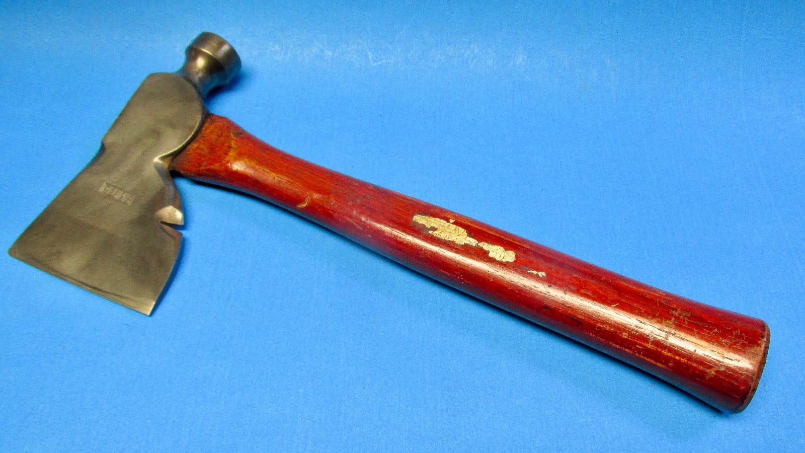 VINTAGE PLUMB Red Handle Carpenter Roofing Hatchet Hammer CLEAN SOLID