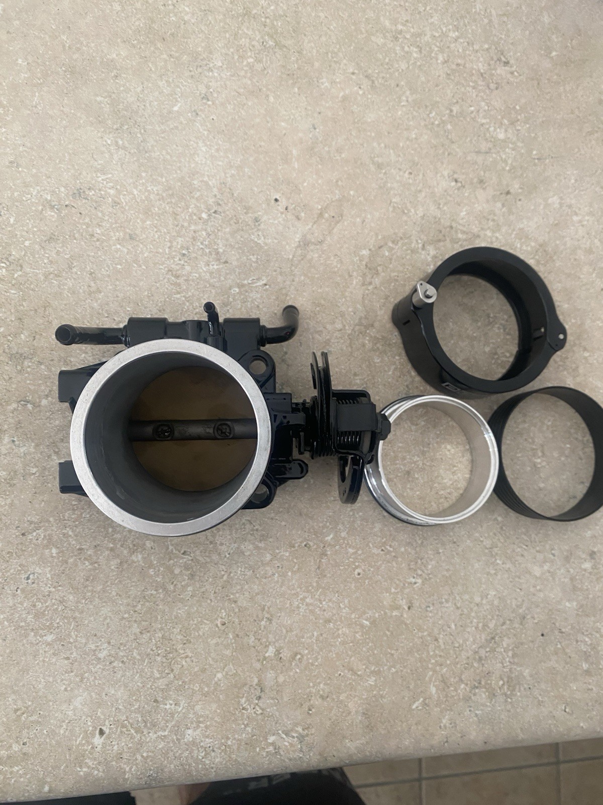 Nissan JDM SR20 OEM Throttle Body W/ 2.5 Wiggins Clamp Assembly SR20DET Nissan JDM SR20 OEM Throttle Body W/ 2.5 Wiggins Clamp Assembly SR20DET