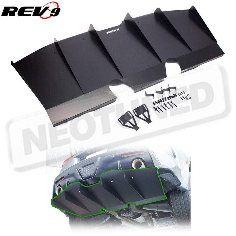 Rev9 Aluminum Rear Diffuser Set for Toyota GR Supra A90/A91 20-25 Black OCG-1005