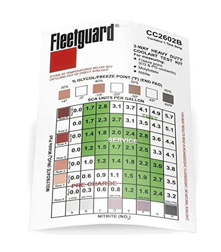 Genuine Fleetguard - Cummins Filtration CC2602B Fleetguard Coolant Analysis, Genuine Fleetguard - Cummins Filtration CC2602B Fleetguard Coolant Analysis,