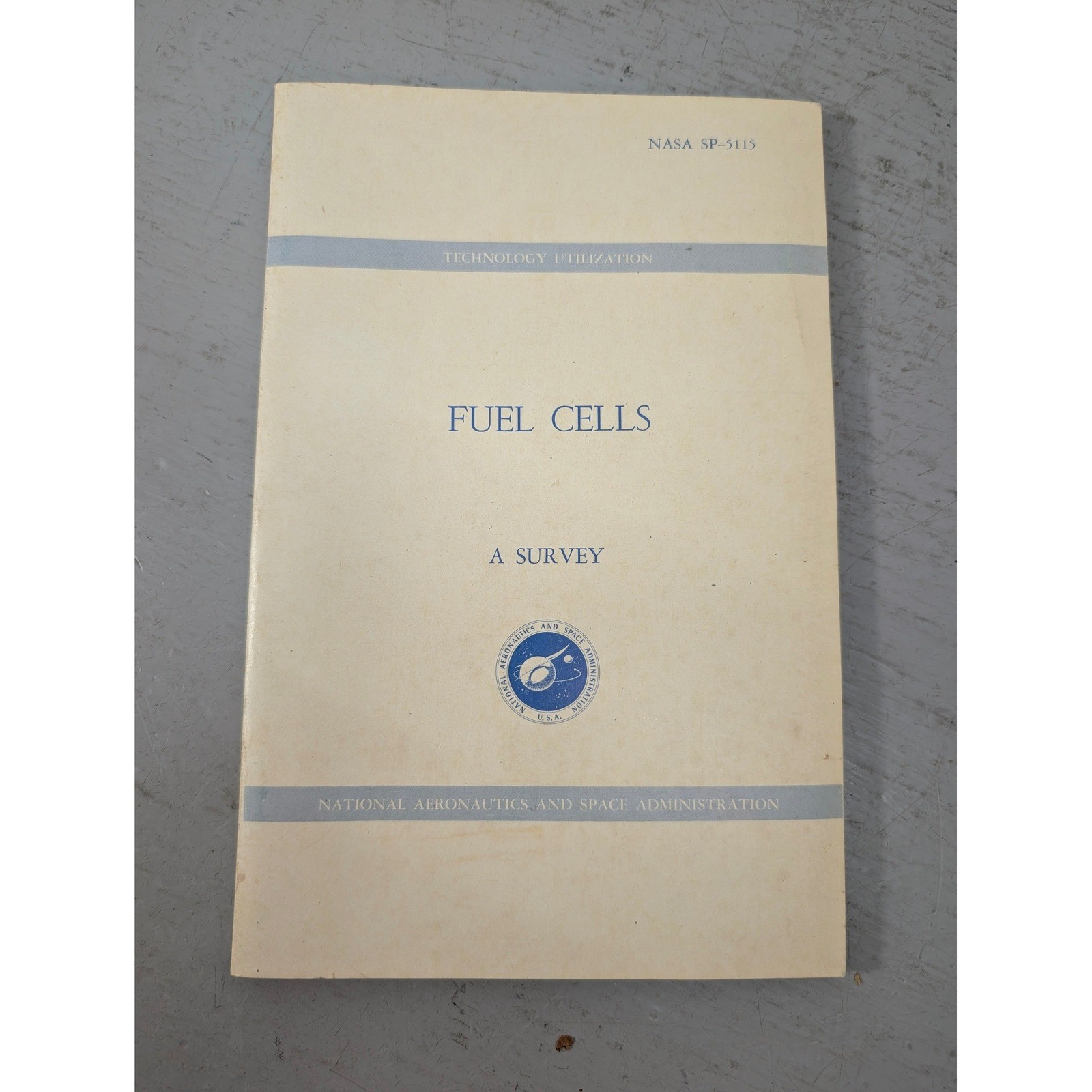 Vintage 1973 NASA Fuel Cells A Survey Report SP-5115 Apollo Gemini Space Program